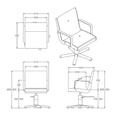 REM Ariel Hydraulic Styling Chair