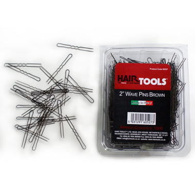 Hair Tools 2" Wave Pins Brown  x 1000