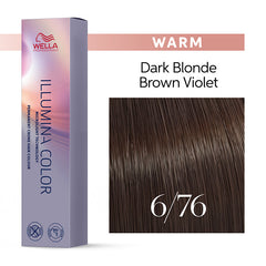 Wella Illumina 60ml 6/76 Dark Blonde Brunette Violet