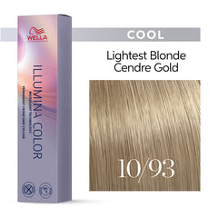 Wella Illumina 60ml 10/93 Lightest Cendre Gold Blonde