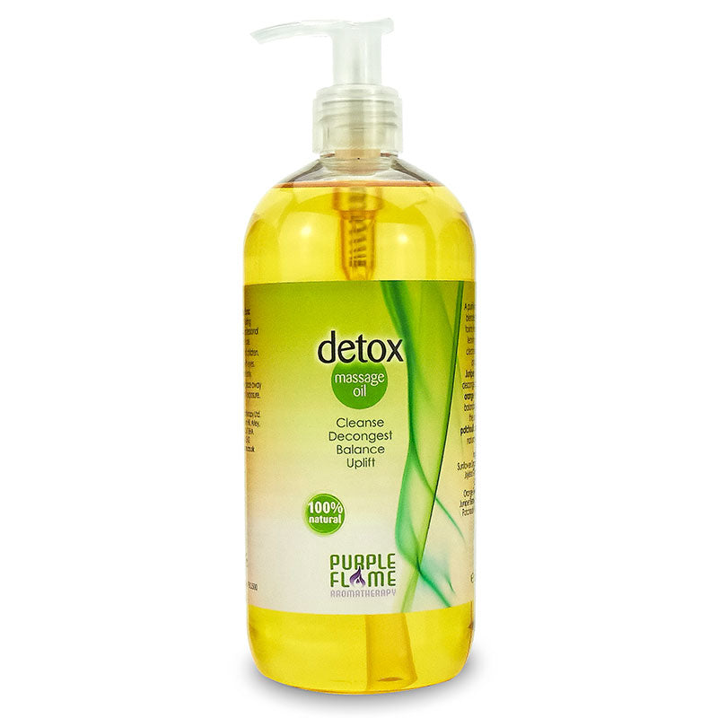 Purple Flame Detox Therapeutic Massage Oil 500ml