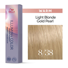 Wella Illumina 60ml 8/38 Light Gold Pearl Blonde