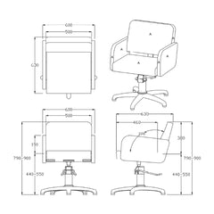 REM Colorado Hydraulic Styling Chair