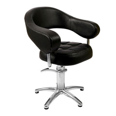 Lotus Corby Black Styling Chair 5 Star Silver Base