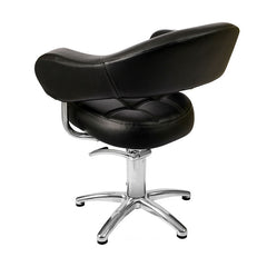 Lotus Corby Black Styling Chair 5 Star Silver Base