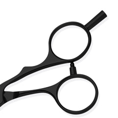 Kasho Silver Series Black 5.5in Offset Scissor