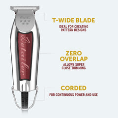 WAHL 5 Star Detailer Trimmer with Extra Wide Blade