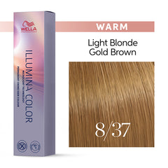 Wella Illumina 60ml 8/37 Light Blonde Gold Brown