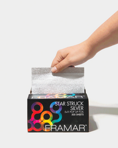 Framar Foil It Star Struck Silver Pop Up Foil Sheets x 500 (28cm x 13cm)