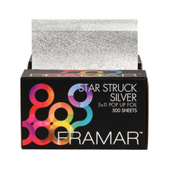 Framar Foil It Star Struck Silver Pop Up Foil Sheets x 500 (28cm x 13cm)