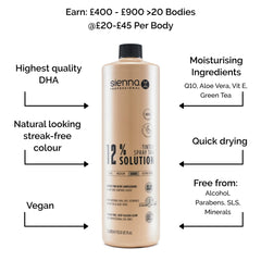 Sienna X 12% Professional Tanning Solution 1000ml