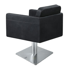 Lotus Murray Black Styling Chair Square Silver Base