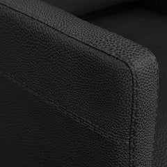 Lotus Murray Black Styling Chair Round Silver Base