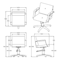 REM Samba Hydraulic Styling Chair