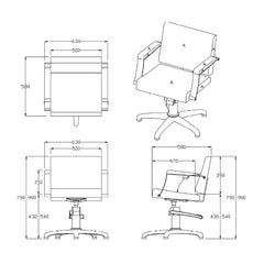 REM Samba Hydraulic Styling Chair