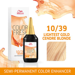 Wella Color Fresh 75ml 10/39 Lightest Blonde Gold Cendre