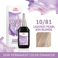 Wella Color Fresh 75ml 10/81 Lightest Pearl Ash Blonde
