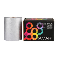Framar Embossed Medium Foil Star Struck Silver (13cm x 110m)