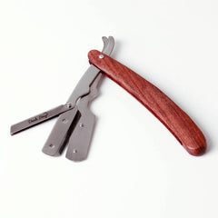 Dark Stag Straight Razor Wooden Handle