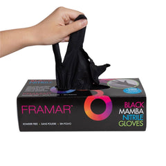 Framar Midnight Mitts Nitrile Gloves Medium Pack of 100pcs
