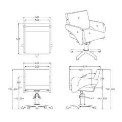 REM Havana Hydraulic Styling Chair