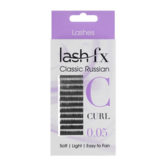 Lash FX Classic Russian Lashes C Curl Super Fine 0.05 10mm