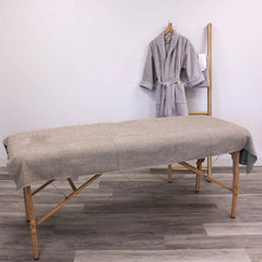 BC Softwear Serenity Waffle Couch Cover Pebble 200x240cm