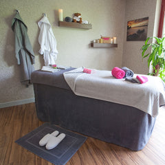 BC Softwear Serenity Waffle Patterned Jumbo Sheet Slate Grey with Head Hole 100x220cm