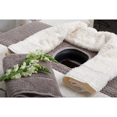 BC Softwear Serenity Waffle Couch Cover Pebble with Head hole 200x240cm