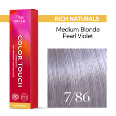 Wella Color Touch 60ml 7/86 Medium Blonde Pearl Violet