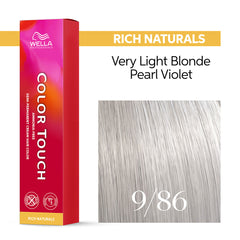 Wella Color Touch 60ml 9/86 Very Light Blonde Pearl Violet