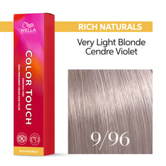 Wella Color Touch 60ml 9/96 Very Light Blonde Cendre Violet