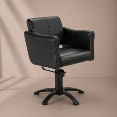 Lotus Chilton Black Styling Chair With 5 Star Black Base