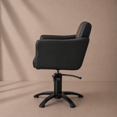Lotus Chilton Black Styling Chair With 5 Star Black Base