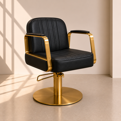Lotus Tokyo Black Styling Chair Gold Base