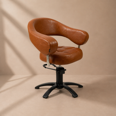Lotus Corby Brown Styling Chair 5 Star Black Base