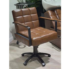 Lotus Westbury Brown Styling Chair 5 Star Base
