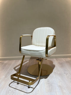 Lotus Tokyo Ivory Styling Chair Gold Base