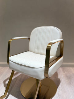 Lotus Tokyo Ivory Styling Chair Gold Base