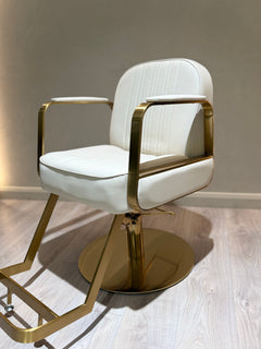 Lotus Tokyo Ivory Styling Chair Gold Base