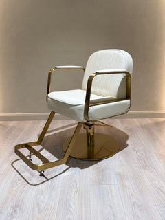 Lotus Tokyo Ivory Styling Chair Gold Base