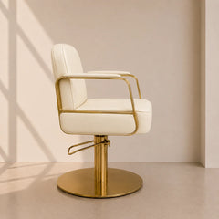 Lotus Tokyo Ivory Styling Chair Gold Base