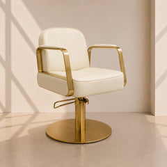Lotus Tokyo Ivory Styling Chair Gold Base