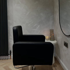 Lotus Phoenix Black Styling Chair 5 Star Silver Base