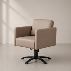 Lotus Murray Caramel Styling Chair 5 Star Black Base