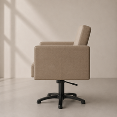 Lotus Murray Caramel Styling Chair 5 Star Black Base
