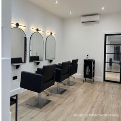 Lotus Phoenix Black Styling Chair Square Silver Base
