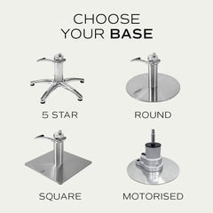 Lotus Murray Caramel Styling Chair 5 Star Silver Base