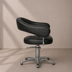 Lotus Corby Black Styling Chair 5 Star Silver Base