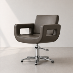 Lotus Crosby Clay Styling Chair 5 Star Silver Base